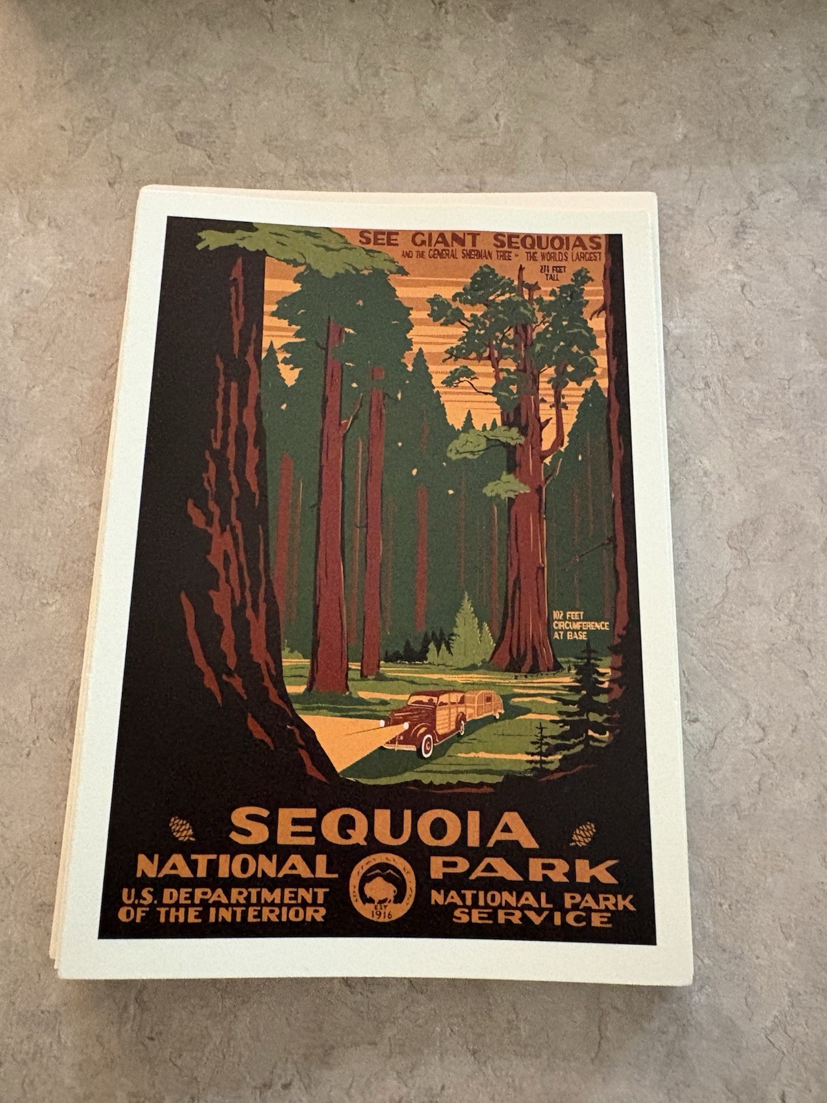 Sequoia National Park Stationary 2006 The Ranger Of The Lost Art