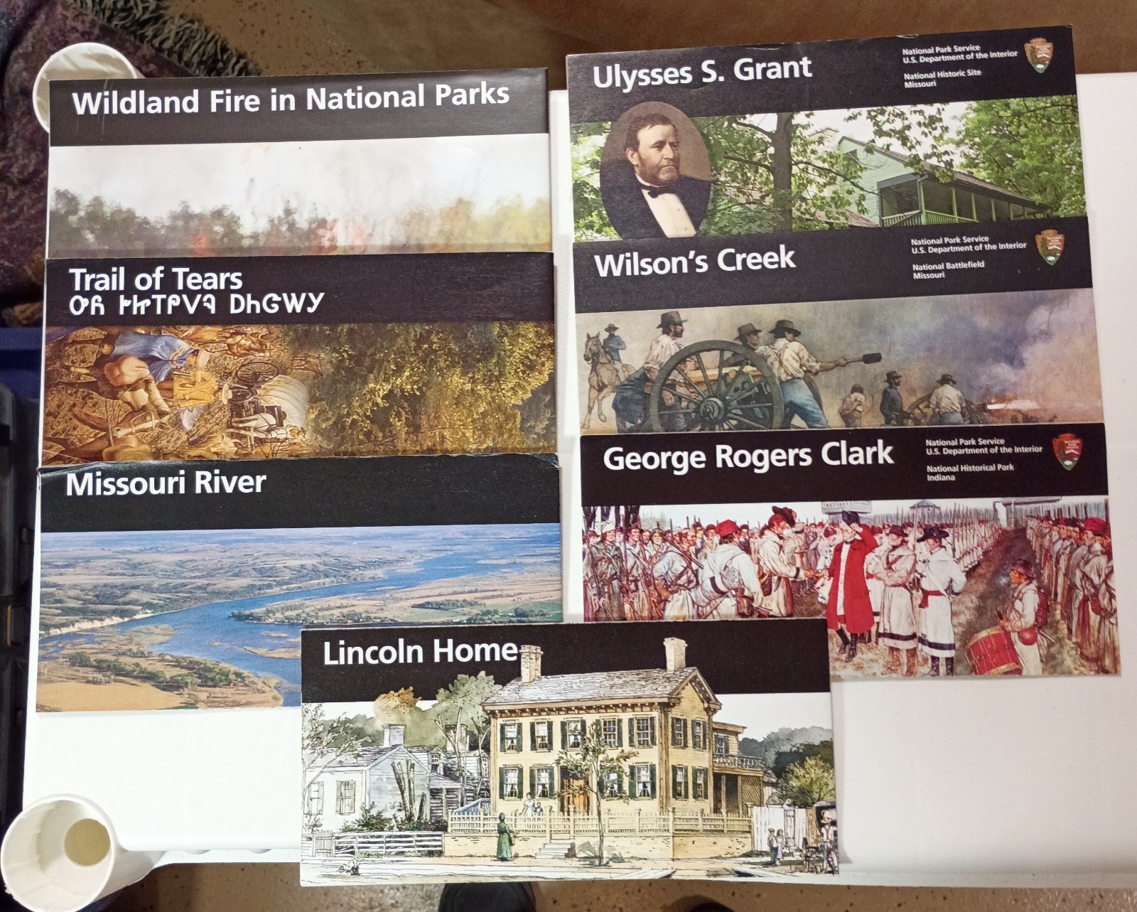 7-LOT National Park Service Maps: Map Brochure, Fold-Out Info Flyer, EX Cond