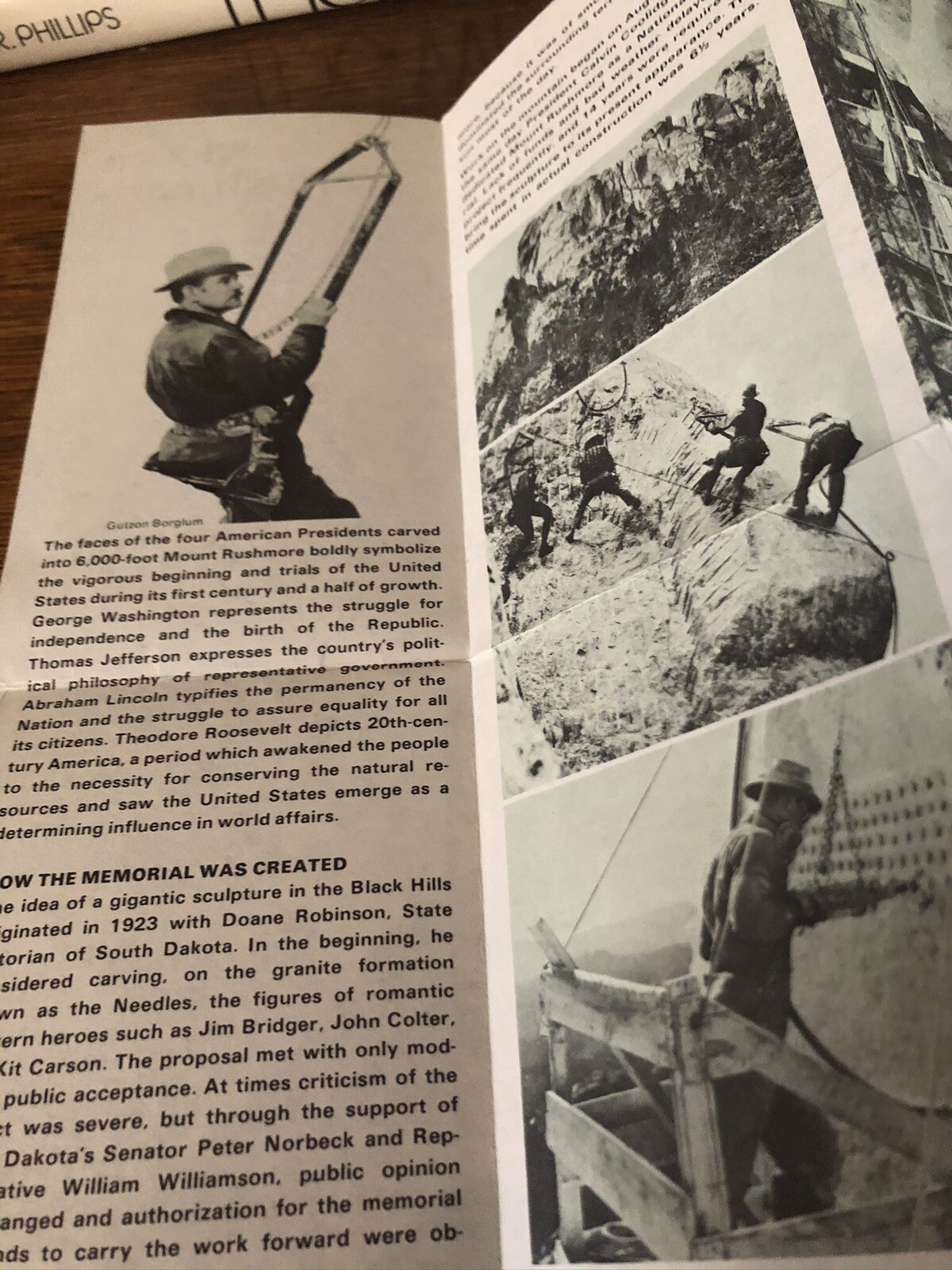 Mount Rushmore National Memorial Brochure 1974