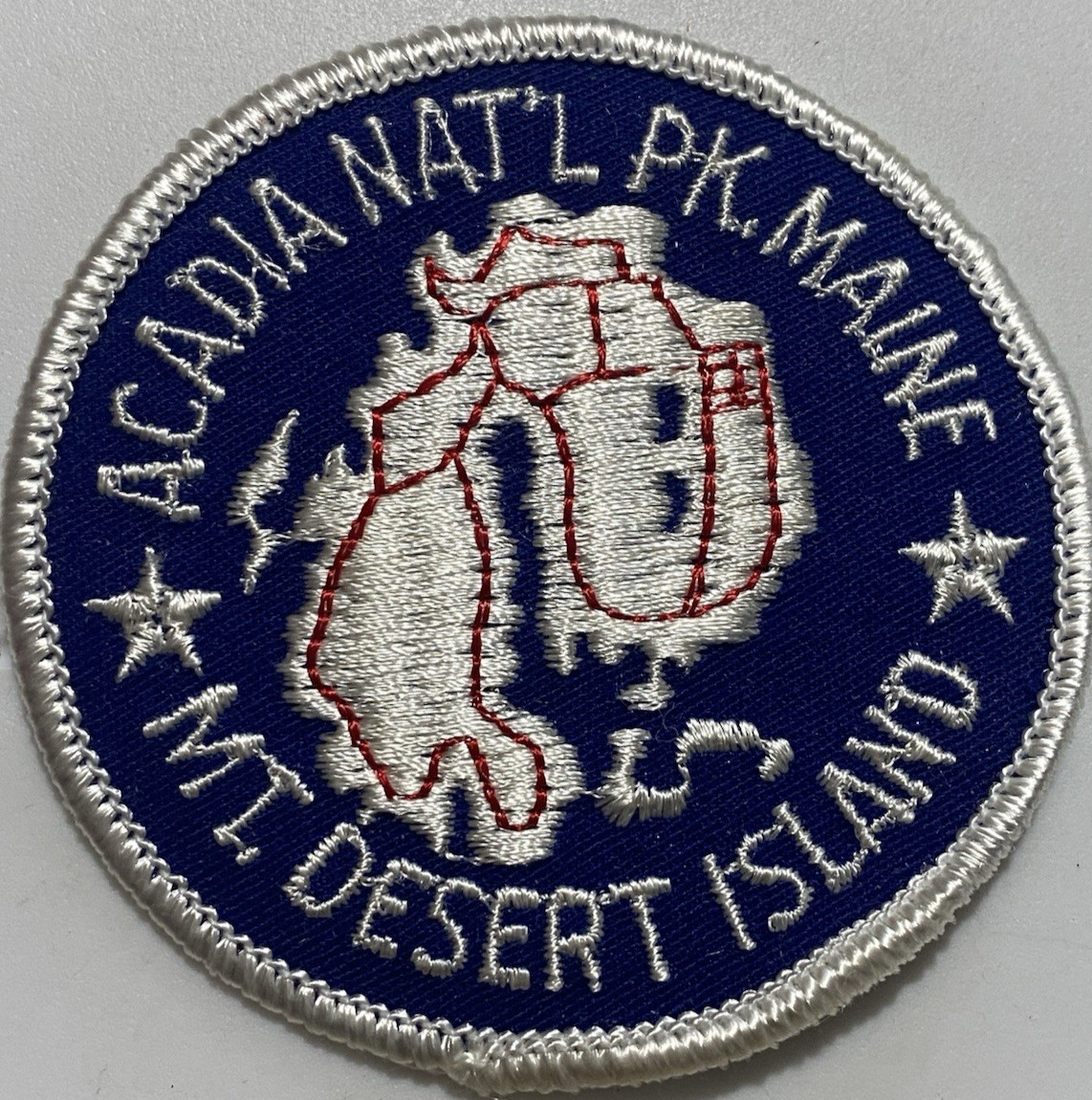 Acadia National Park Maine Mt. Desert Island Round Embroidered Patch Badge