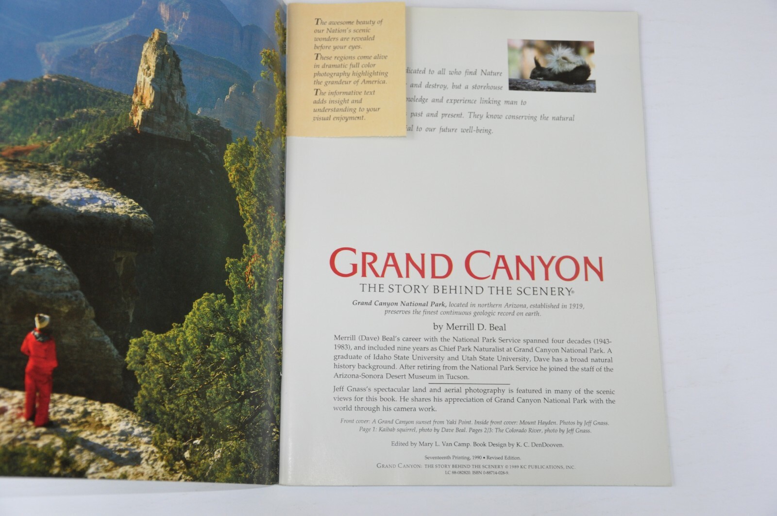 Grand Canyon The Story Behind The Scenery By Merrill Beal, 1990 Paperback