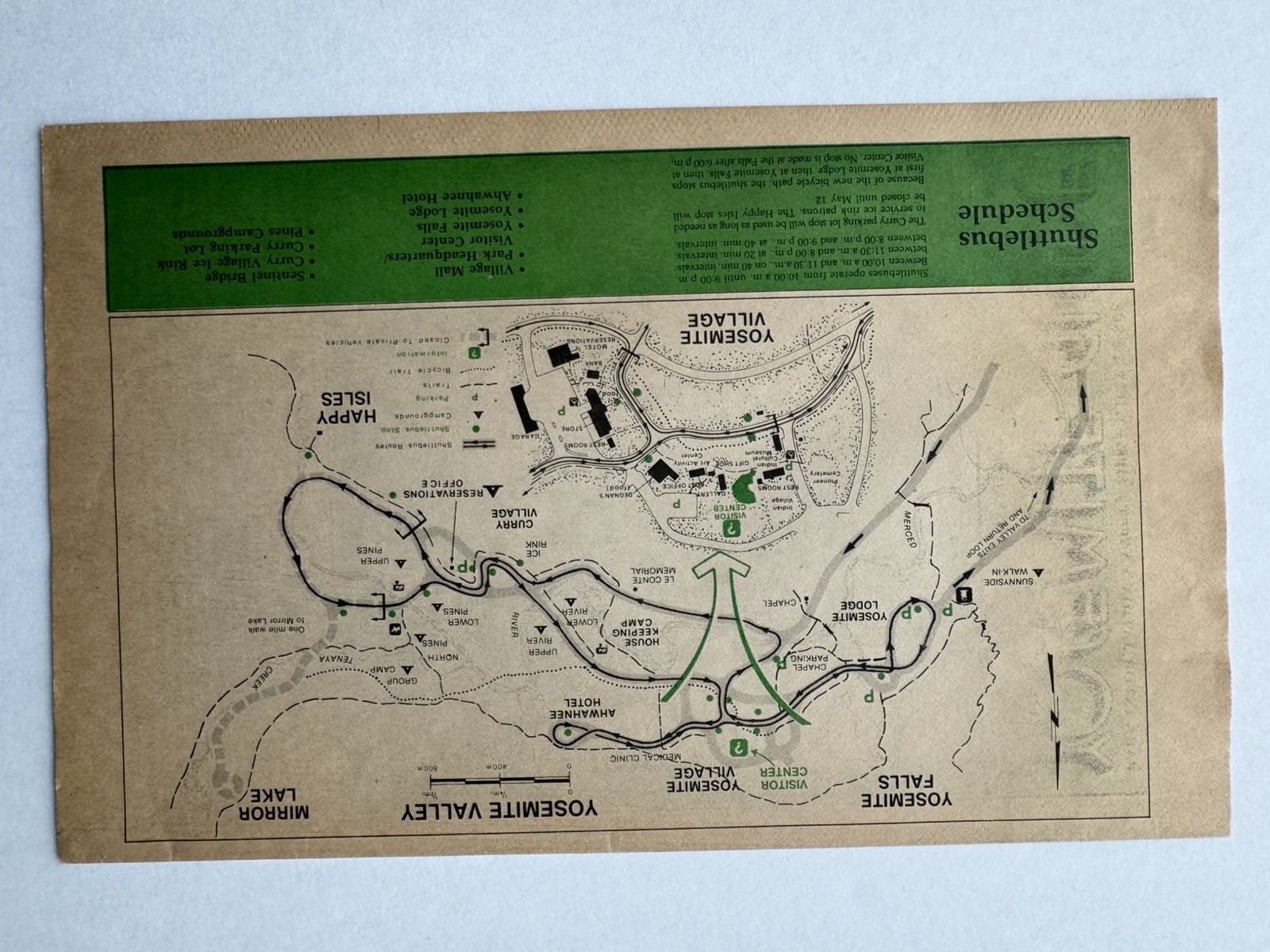 1984 Yosemite Guide Yosemite National Park Visitor Newspaper CA Map