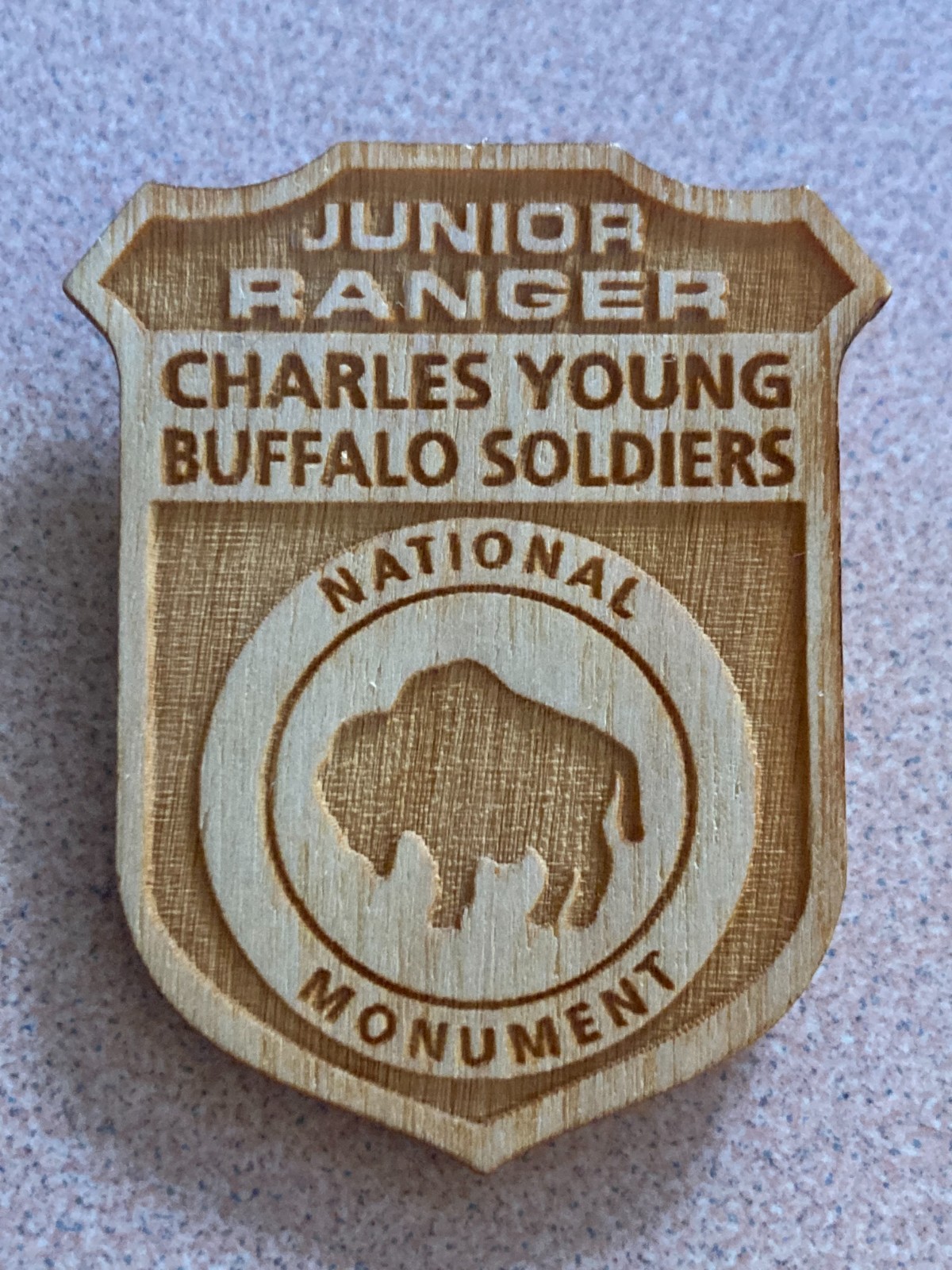 CHARLES YOUNG BUFFALO SOLDIERS NATIONAL PARK JUNIOR RANGER BADGE BLACK HISTORY