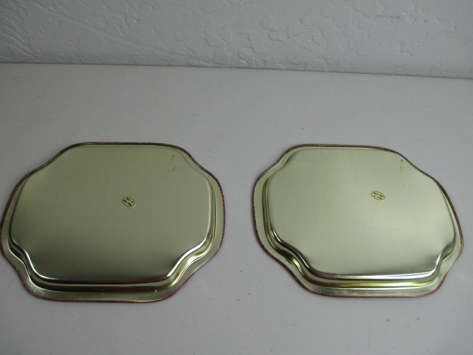 Vintage National Park Metal Tray lot of 2 Grand Canyon AZ Kachina