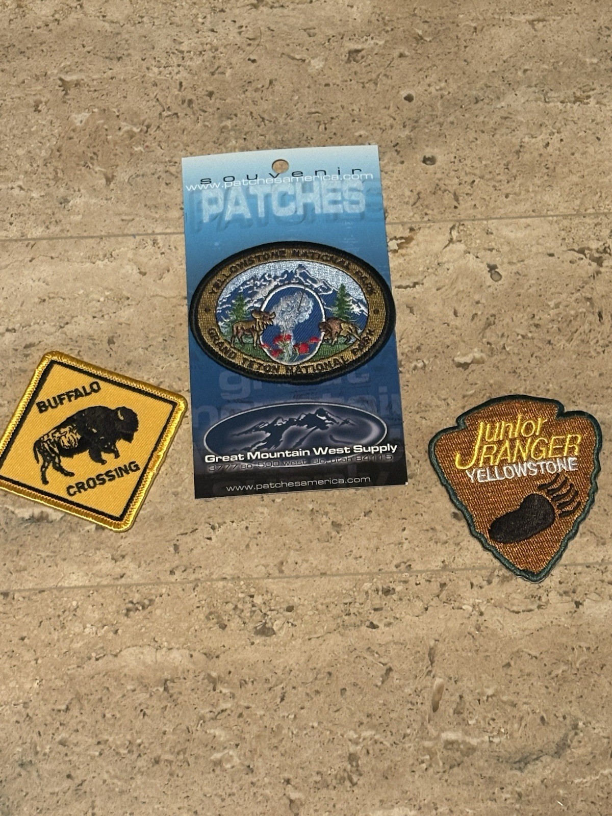 YELLOWSTONE NATIONAL PARKS IRON-ON PATCHES LOT OF 9