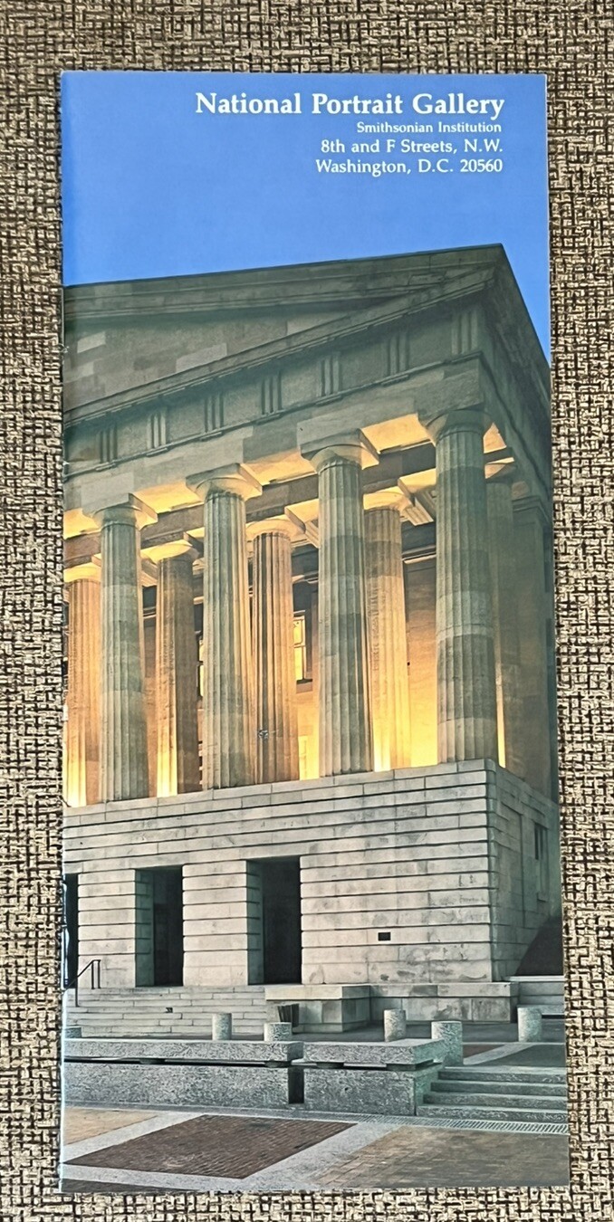 NATIONAL PORTRAIT GALLERY – WASHINGTON DC GALLEY GUIDE BROCHURE 1994