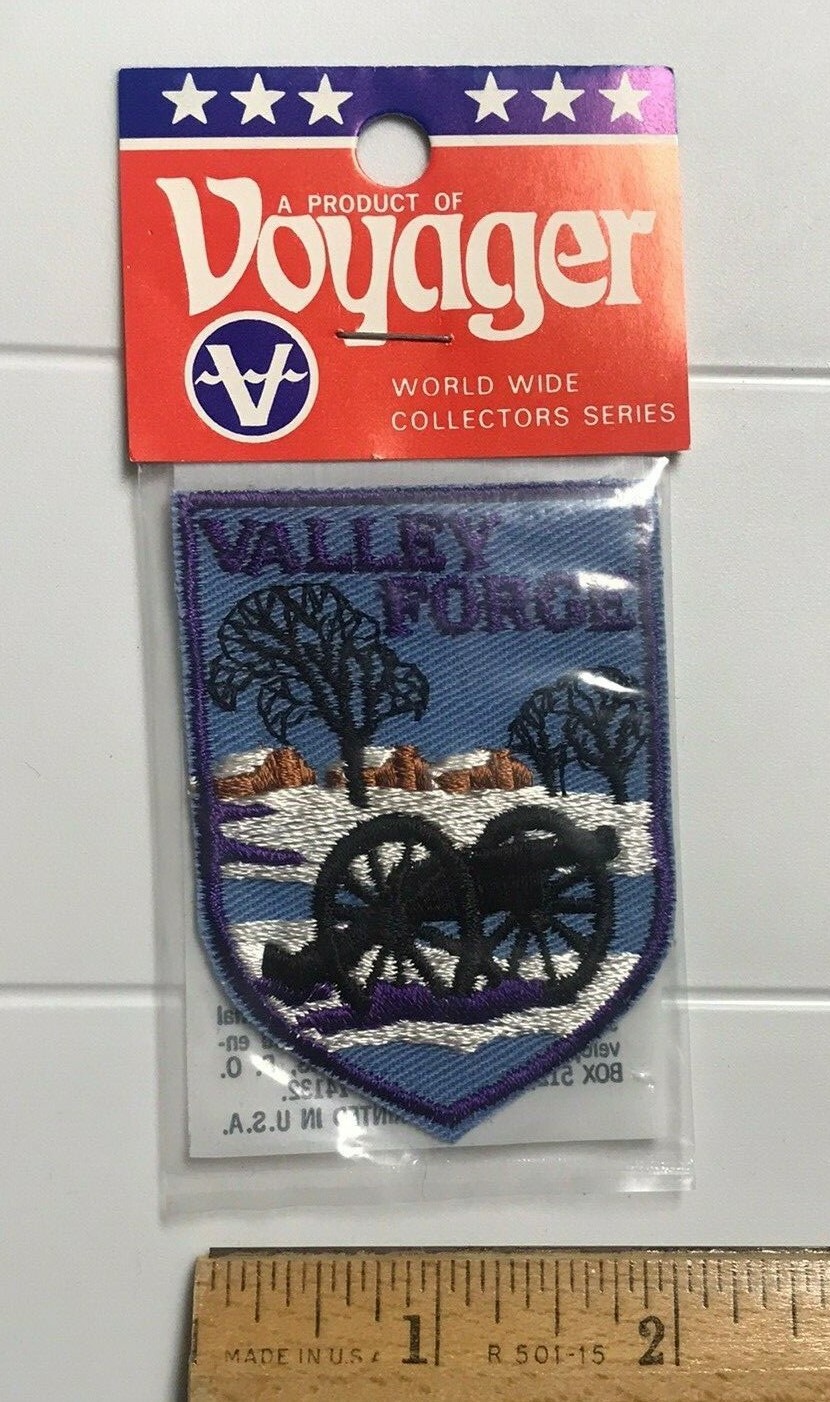NIP Valley Forge Park Continental Army Camp Cannon Snow Embroidered Patch Badge