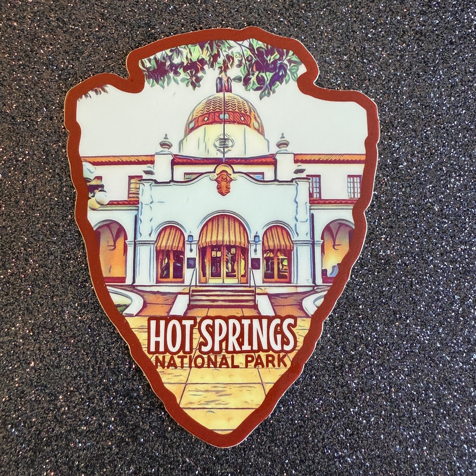 Hot Springs National Park Weatherproof Vinyl Sticker