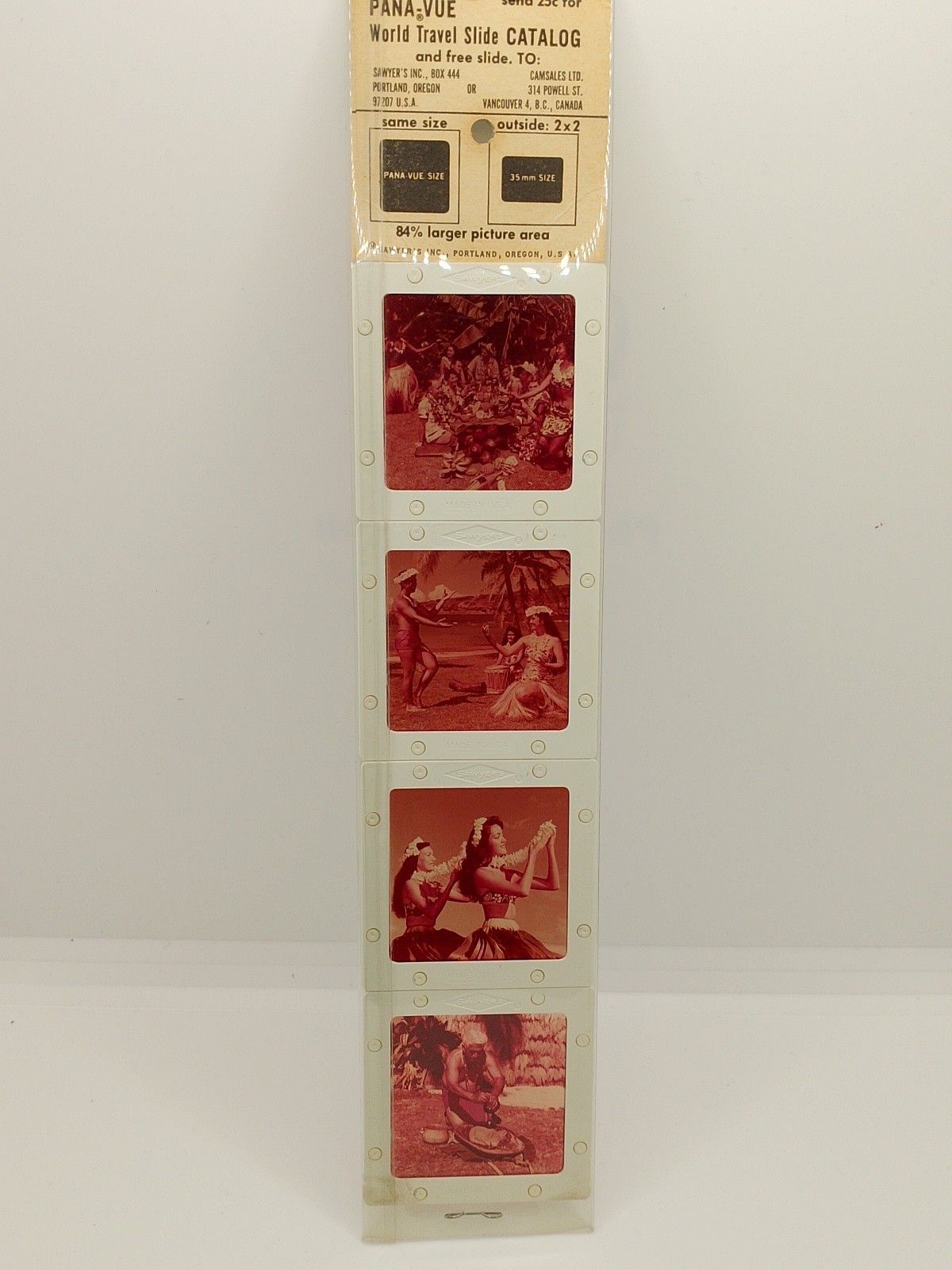 Vintage Pana Vue Slides – Hawaii Natives Dancers Feast