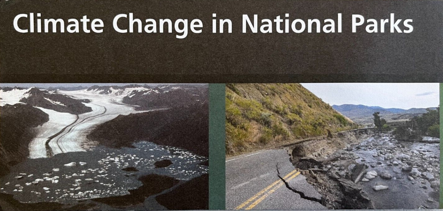 Newest CLIMATE CHANGE in NP NATIONAL PARK SERVICE UNIGRID BROCHURE/MAP GPO 2023