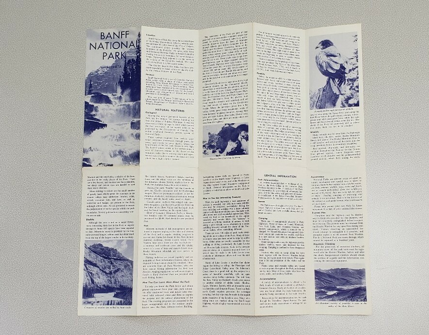 1966 Banff National Park Vintage Brochure – Alberta Canada