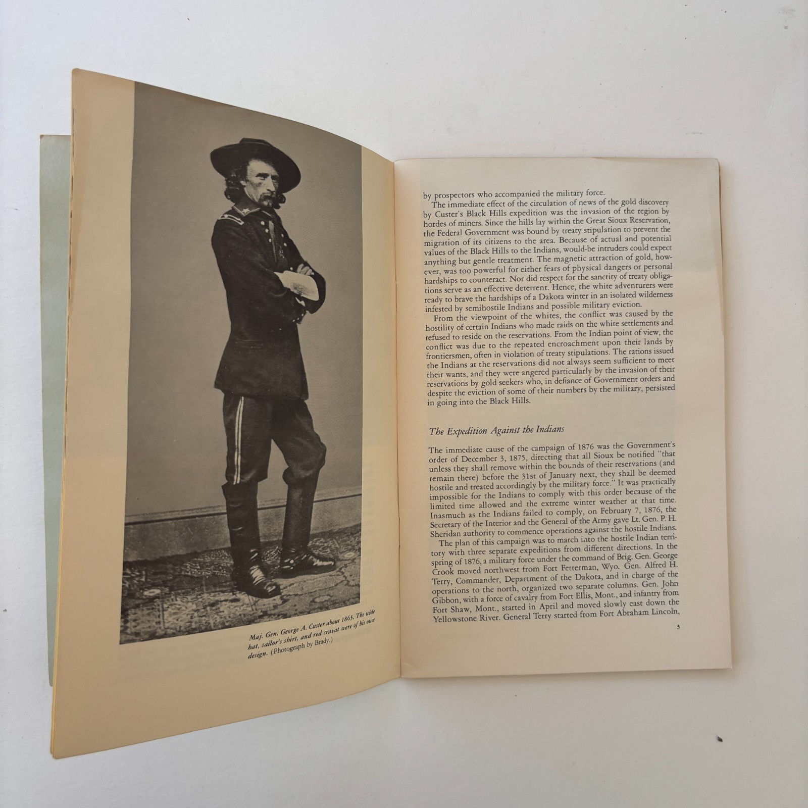 Custer Battlefield National Park Montana Vintage Travel Booklet 1961