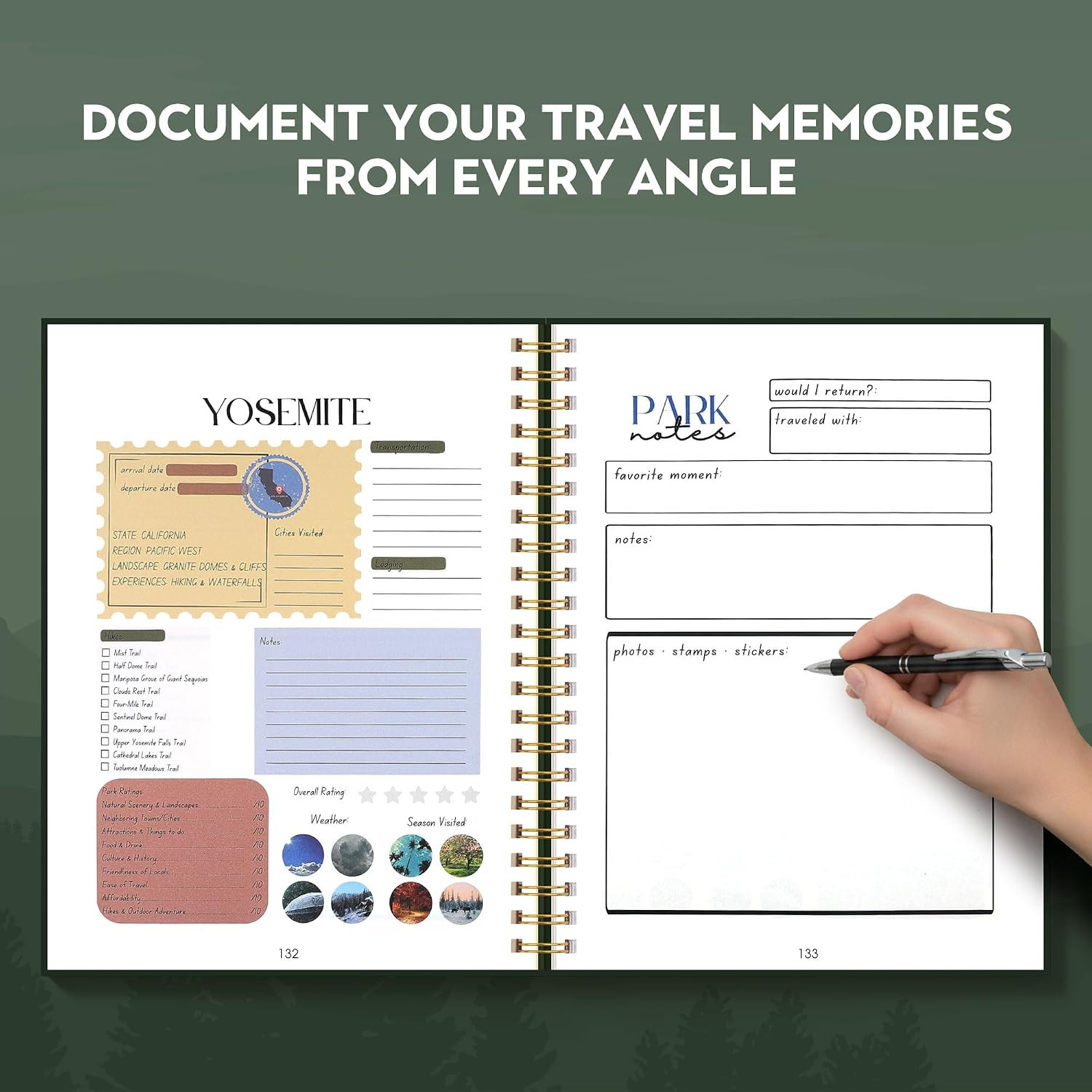 National Parks Bucket List Checklist & Journal – Adventure Guide, National Park