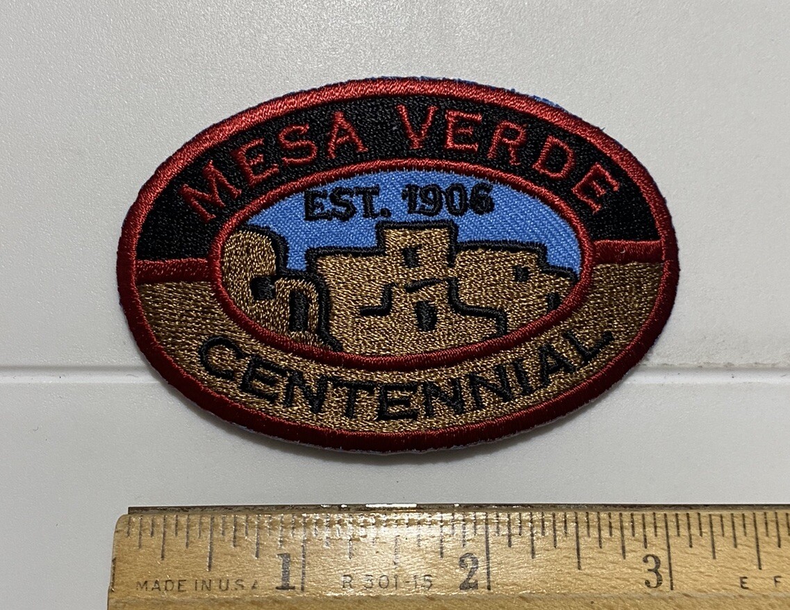 Mesa Verde National Park Centennial est. 1906 Souvenir Iron-on Patch Badge
