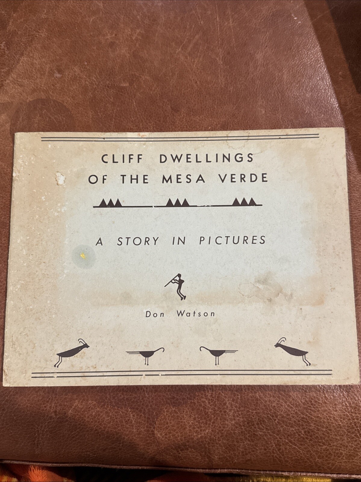 CLIFF DWELLINGS MESA VERDE NP COLORADO DON WATSON PHOTO BOOKLET 1953
