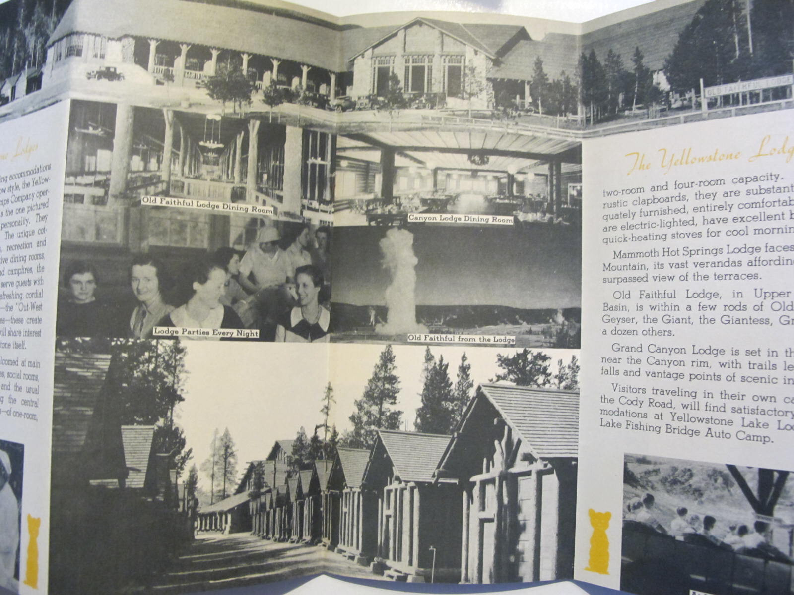 1930’s? GUIDE TO YELLOWSTONE NATIONAL PARK UNION PACIFIC RAILROAD. TOURS & MORE