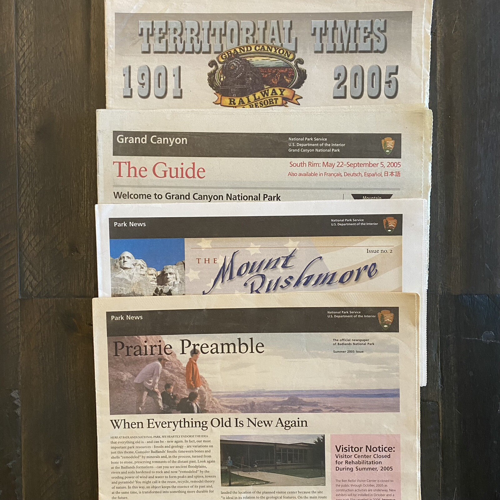 Large Lot Of U.S. National Park & State Tour Maps, Travel Brochures & Newspapers