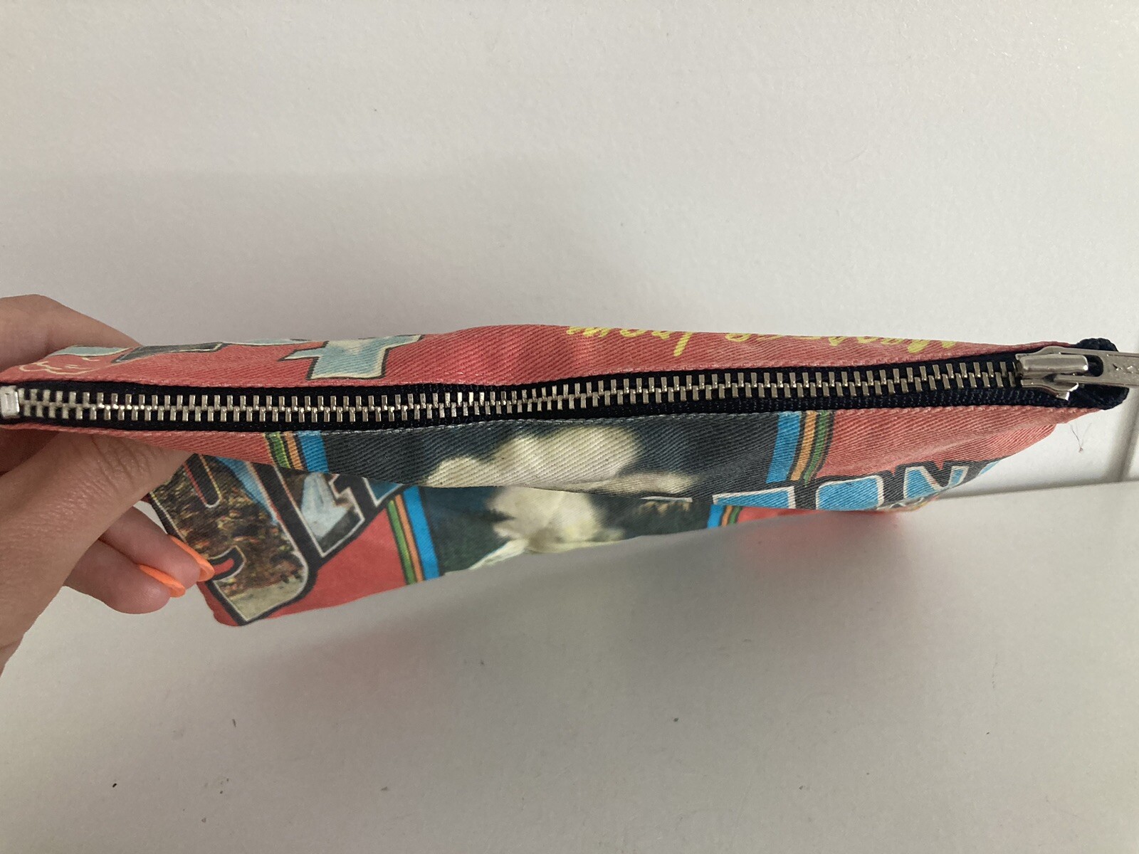 Yellowstone National Park Cloth Pouch With Zipper Geyser Red Cute Outdoor Life
