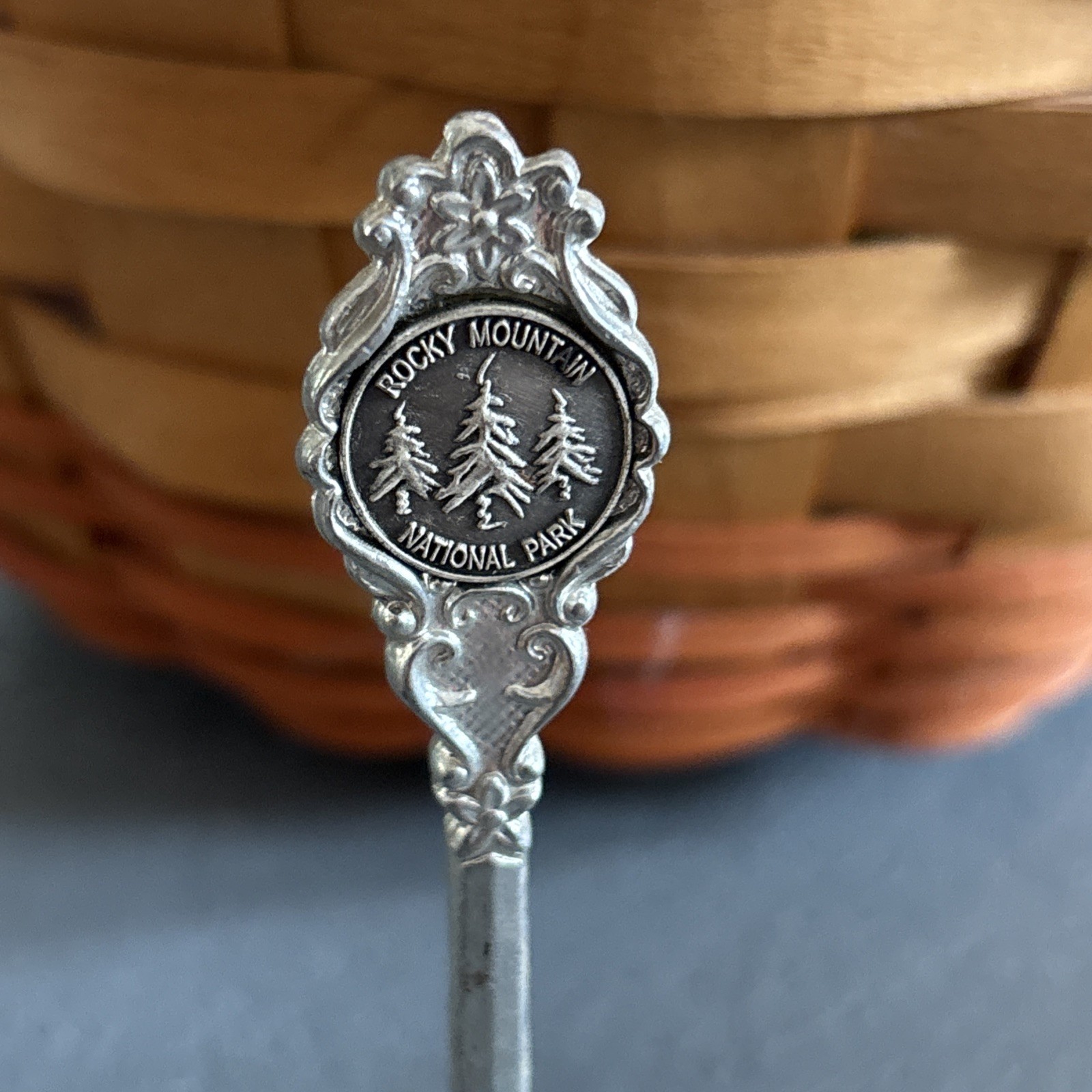 Rocky Mountain National Park Siver Plated Suvineir Bell Vintage