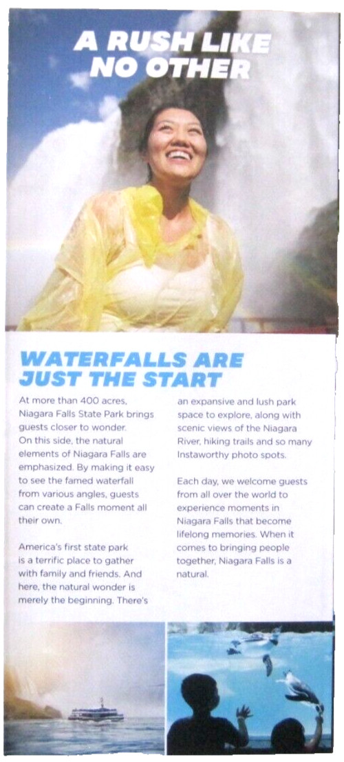 Niagara Falls State Park New York Brochure Map