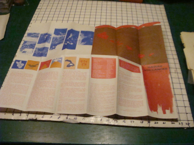 original brochure — HAWAII VOLCANOES national park, Hawaii 1974
