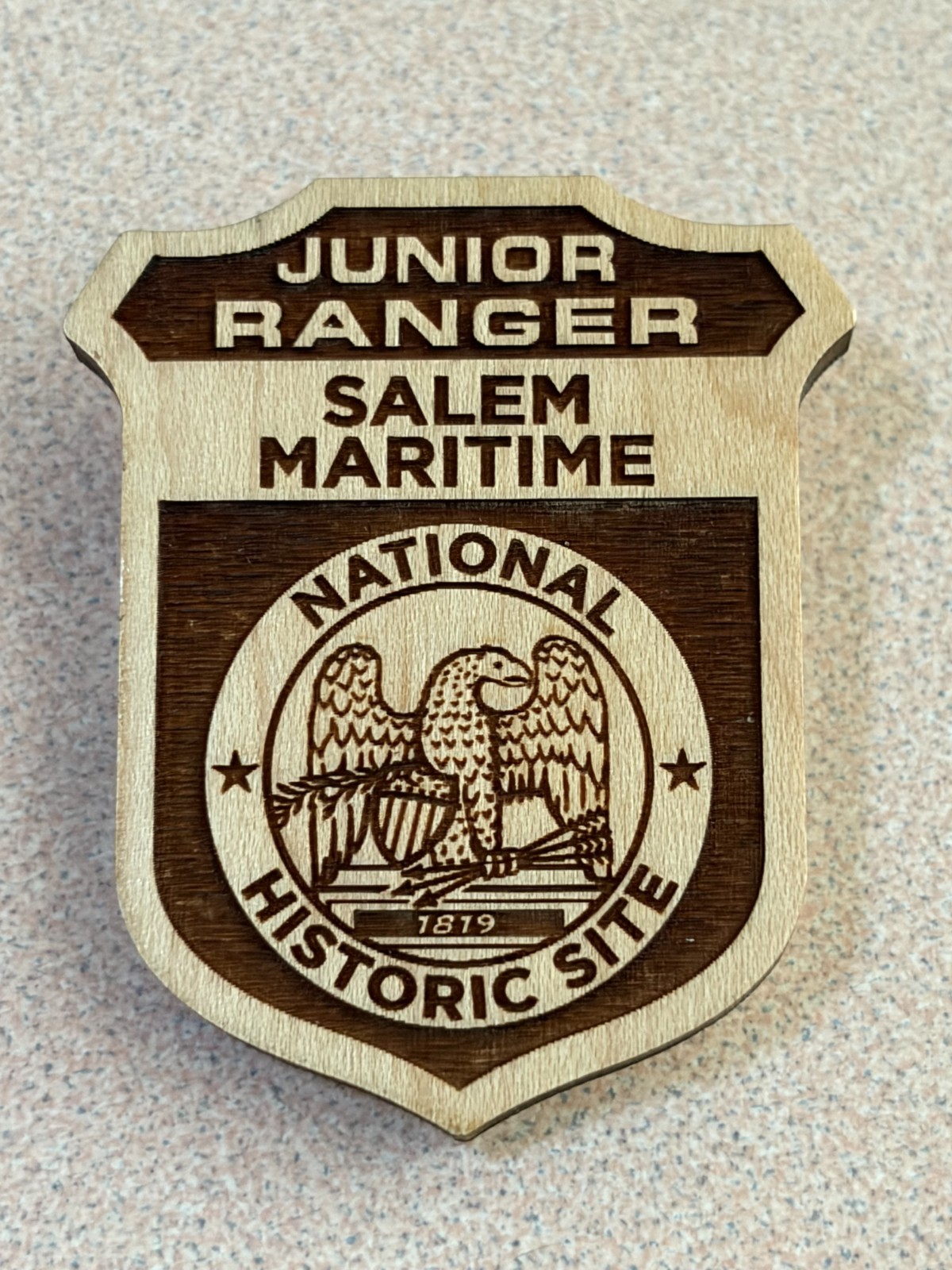 NEW NATIONAL PARK JUNIOR RANGER BADGE THE WITCH CITY USA SHIPS HISTORY