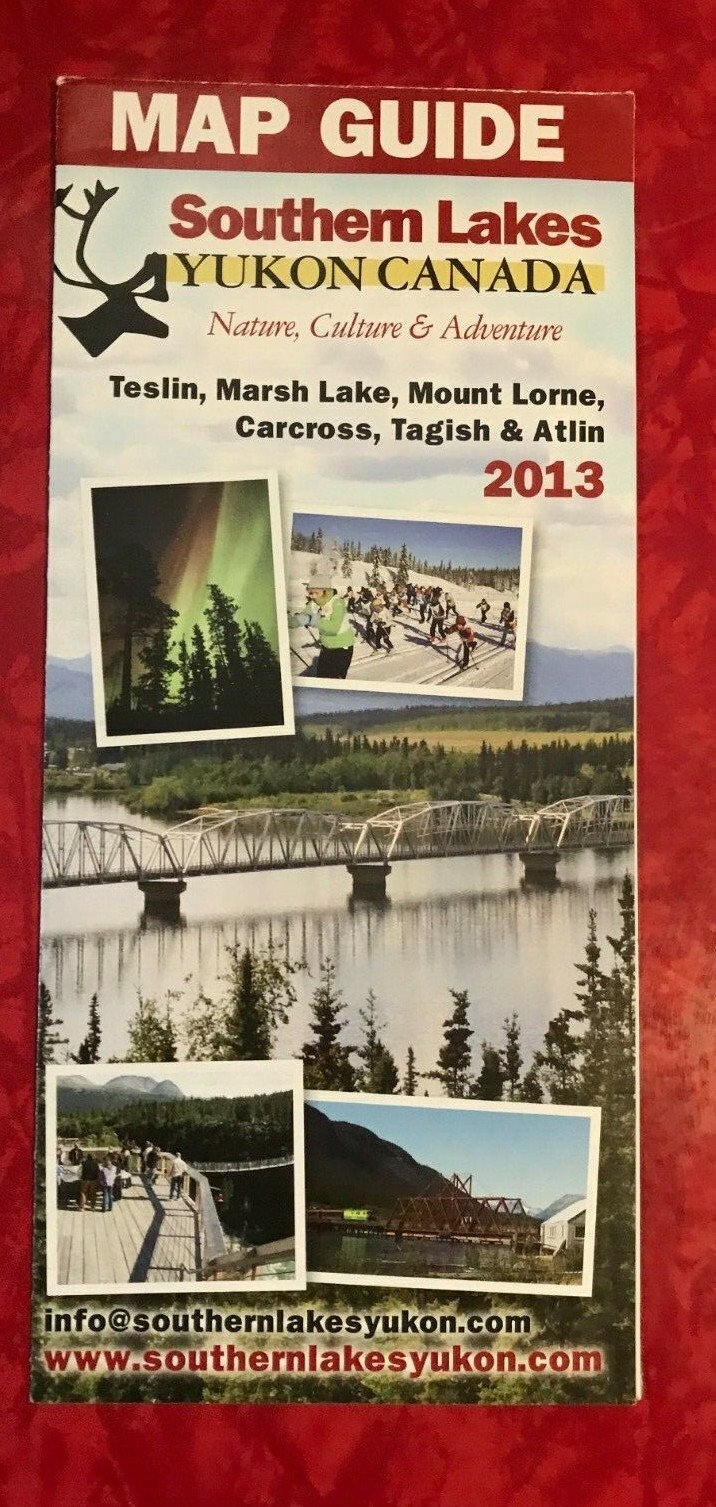 Sourthern Lakes Yukon Territory Canada Map Guide