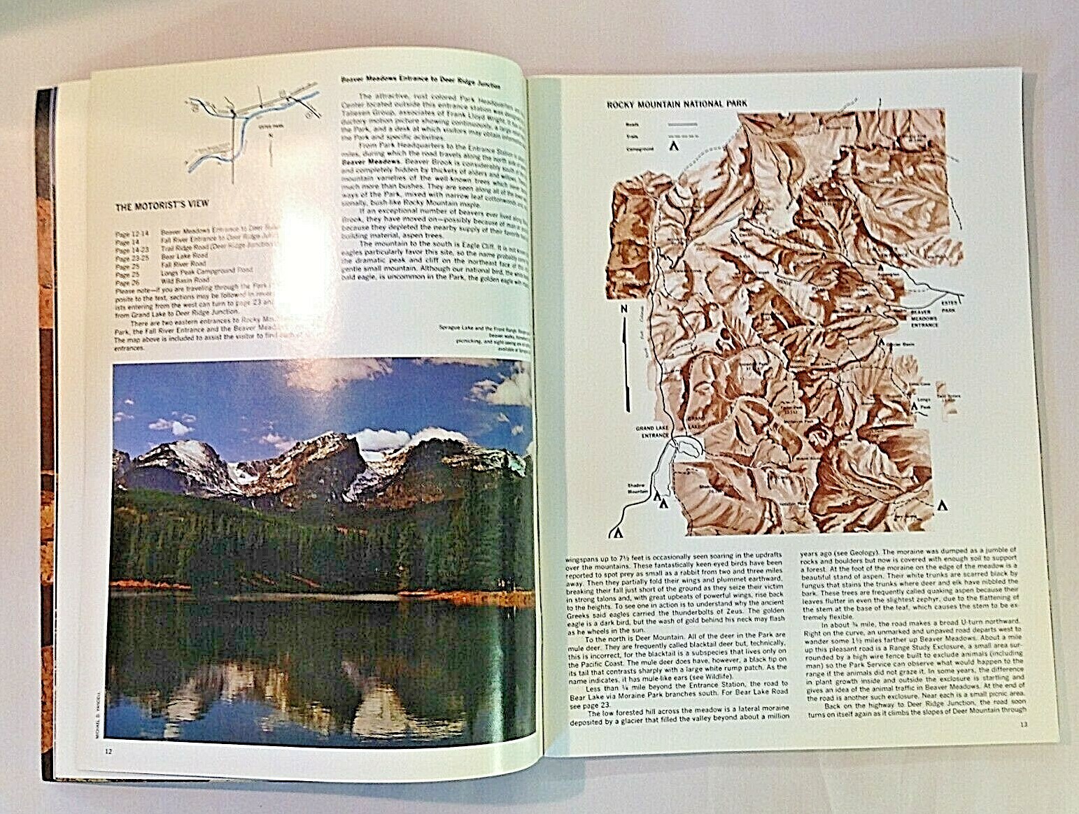 Vtg 1975 National Parkways Photo Guide Mesa Verde Rocky Mountain National Parks