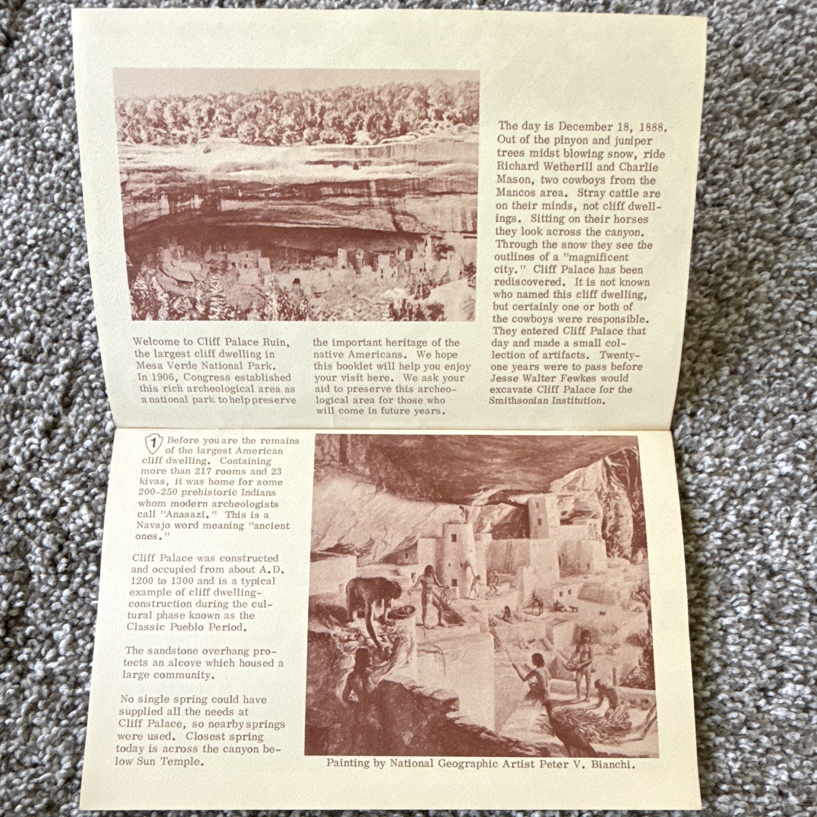 13 Mesa Verde & Rocky Mountain National Parks Fold-Out Maps/Brochures from 1977