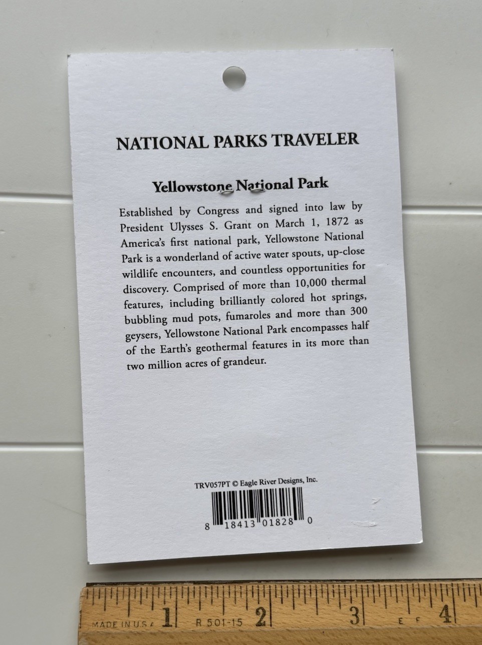 NIP Yellowstone National Park Special Edition Souvenir Embroidered Patch Badge