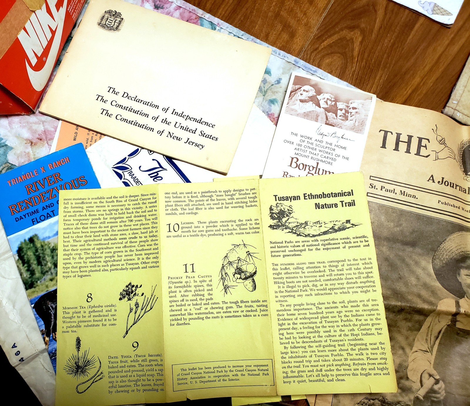 1970’s Parks Brochures & Maps Lot – Yosemite, Death Valley, Everglades, etc.