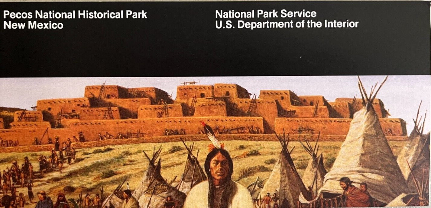 Vintage 2006 PECOS NHP – New Mexico NATIONAL PARK SERVICE UNIGRID BROCHURE/MAP