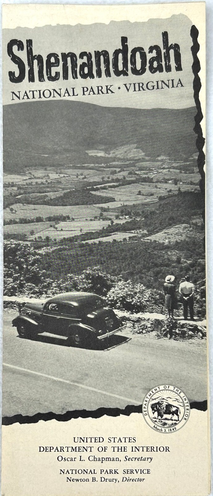1950 Shenandoah National Park First Edition Brochure