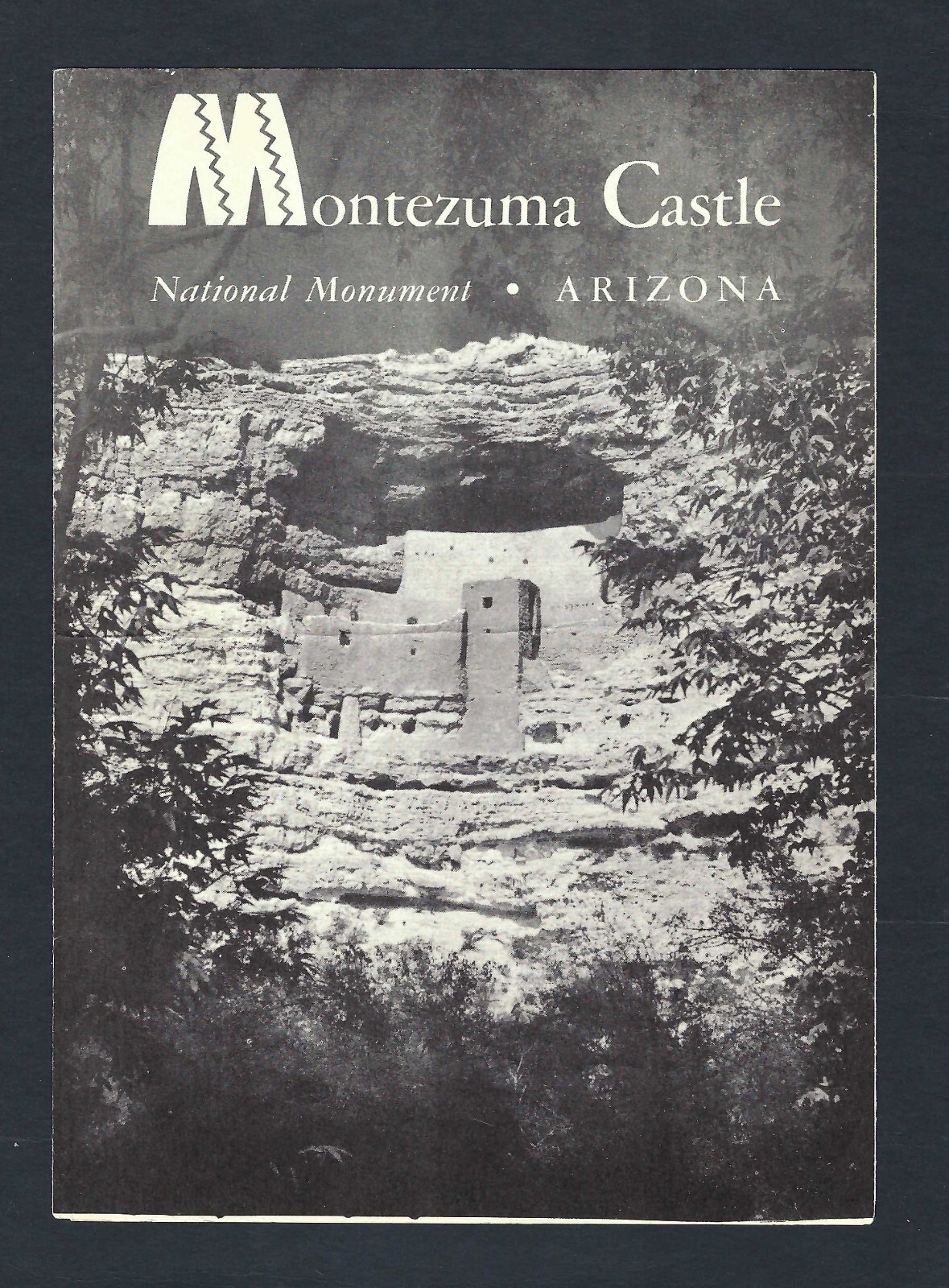 1961 Montezuma Castle National Monument with Map