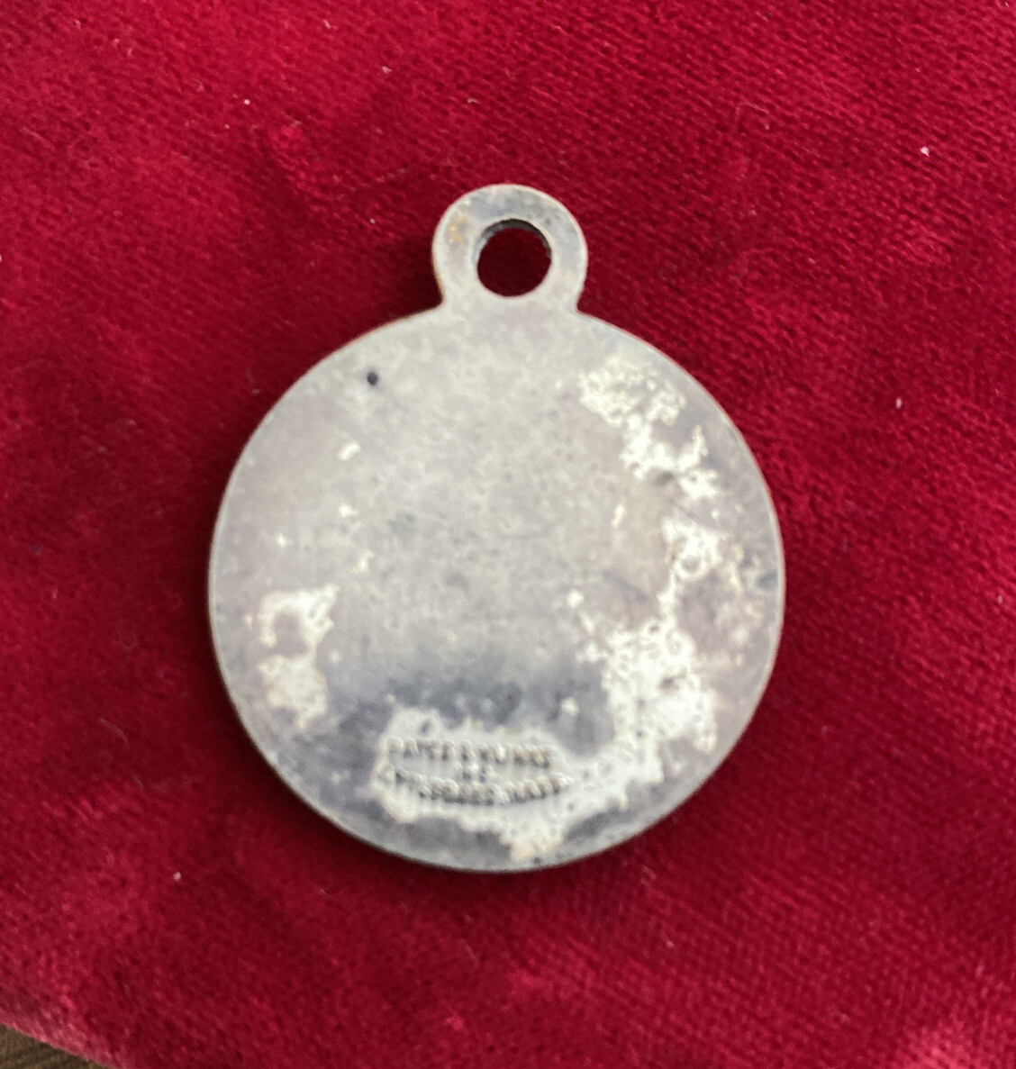 Vintage Bates & Klinne The Alamo San Antonio Texas silver charm watch Fob Token