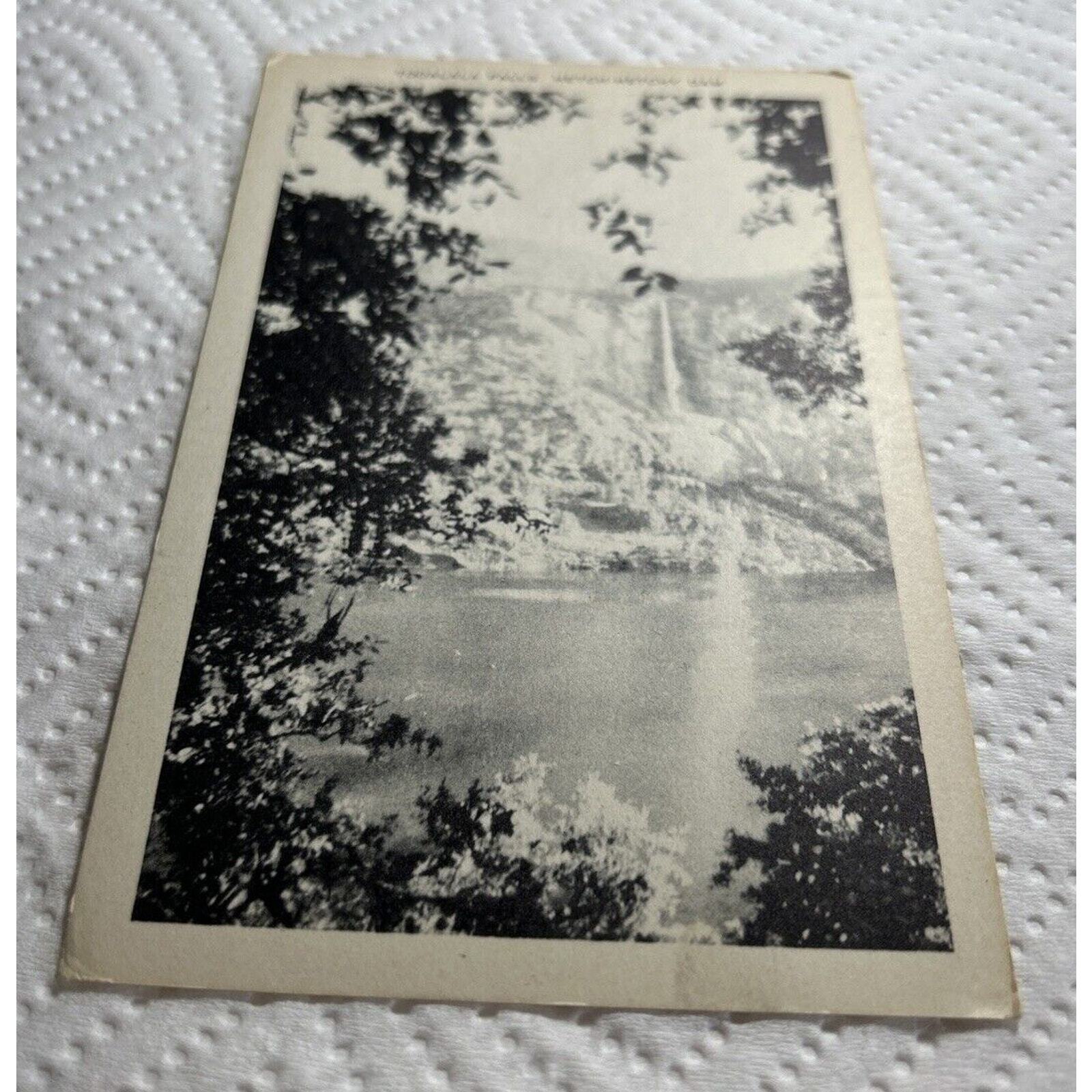 Tooalala Falls Hetch Hetchy Dam Yosemite National Park California Artvue Old B&W