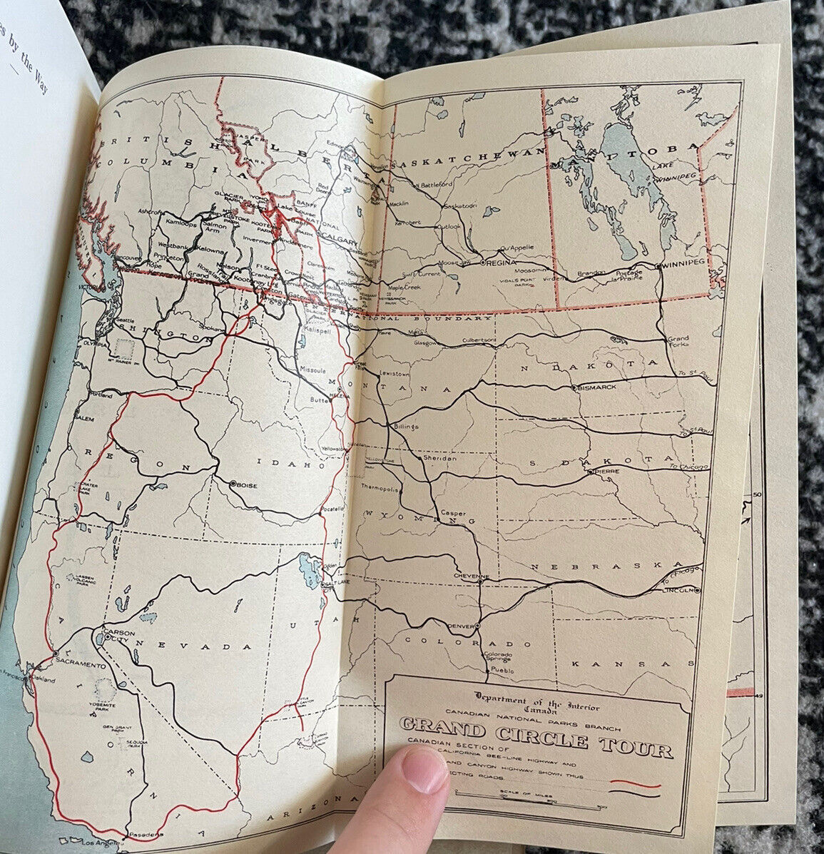 Antique 1930 Kootenay National Park Travel Guide Book Banff Canada M