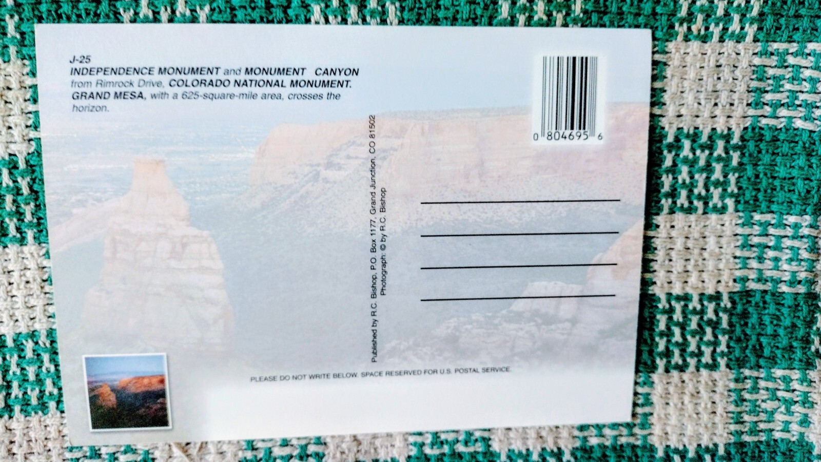 BEAUTIFUL POST CARD INDEPENDENCE MONUMENT COLORADO NATIONAL MONUMENT COLORADO..