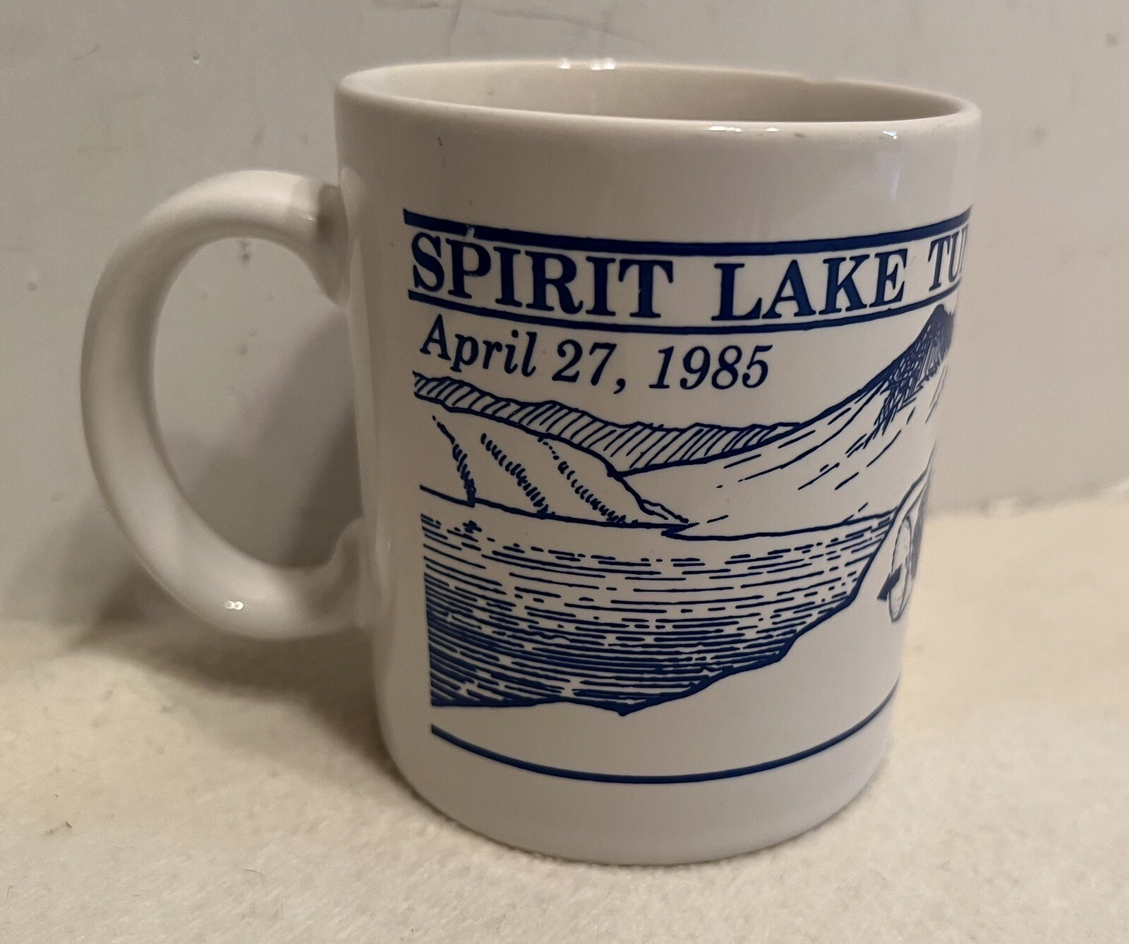 Vintage 1985 Spirit Lake Tunnel Dedication Mug US Army Corp Engineers