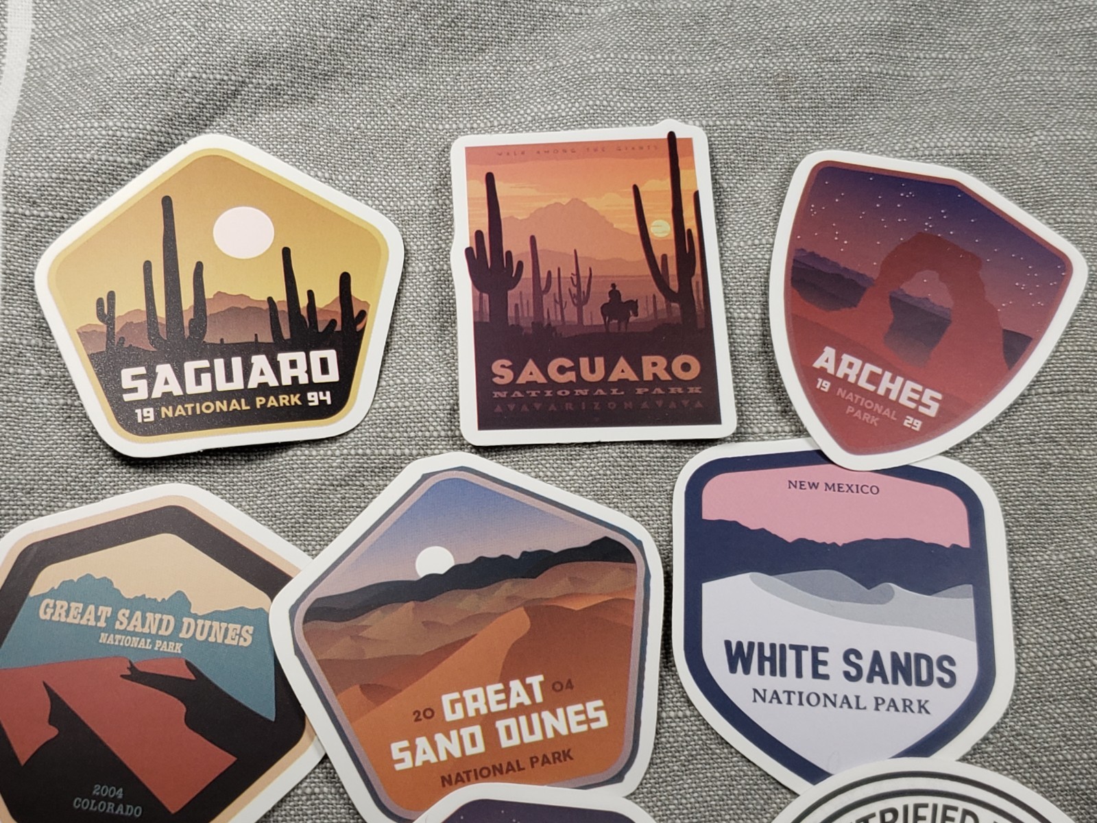 National Park Stickers Lot Of 9 Southwest US Arizona Colorado Utah C38-1