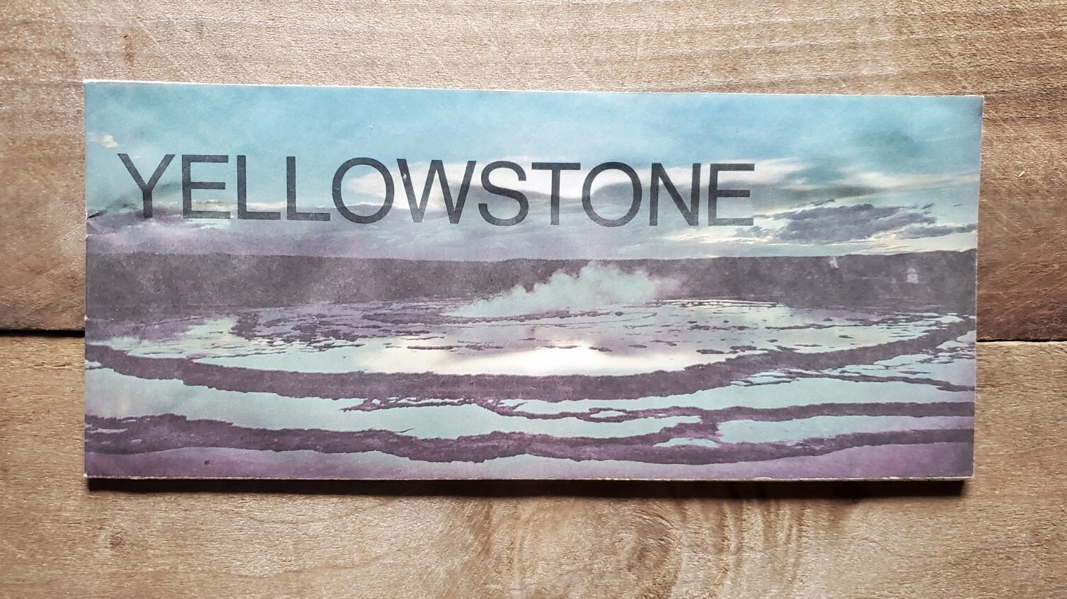 Vintage 1981 Yellowstone National Park – Road / Trail Brochure Map