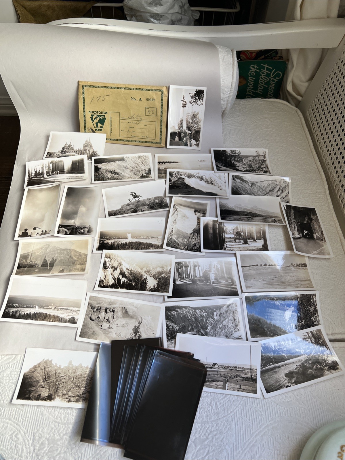 26 VTG 1930s Yellowstone Salt Lake City Utah & Wyoming w Negatives 4.5″ x 2.75″