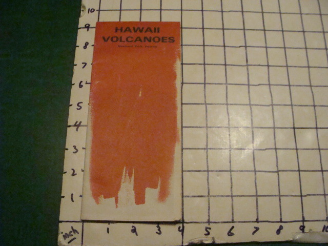 original brochure — HAWAII VOLCANOES national park, Hawaii 1974