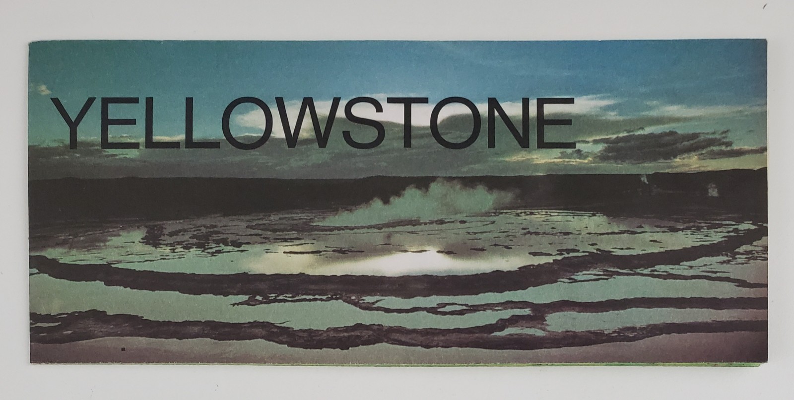 1978 Yellowstone National Park Tourist Information Map Vintage Travel Brochure
