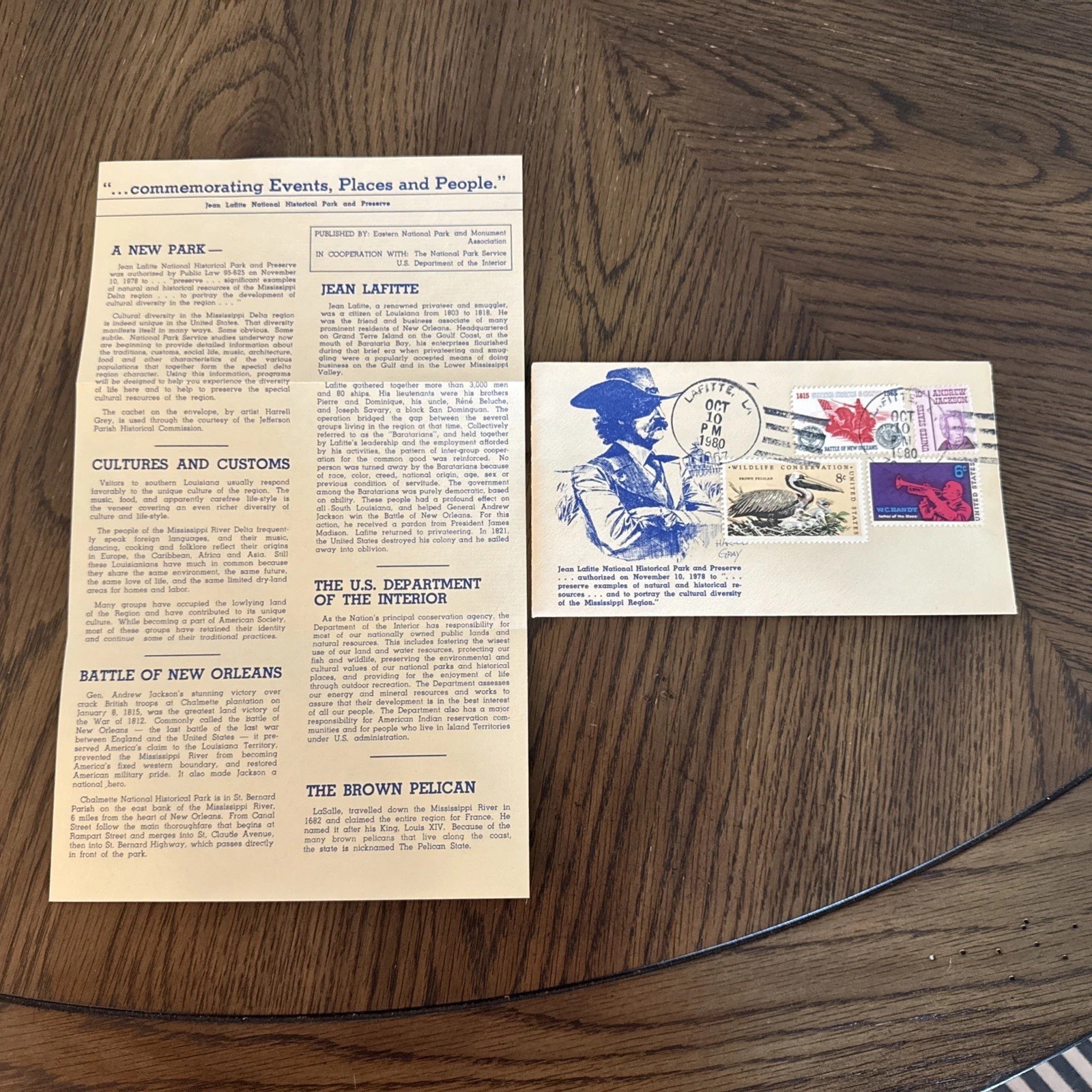 Jean Lafitte National Historic Park Publication/Stamped Envelope