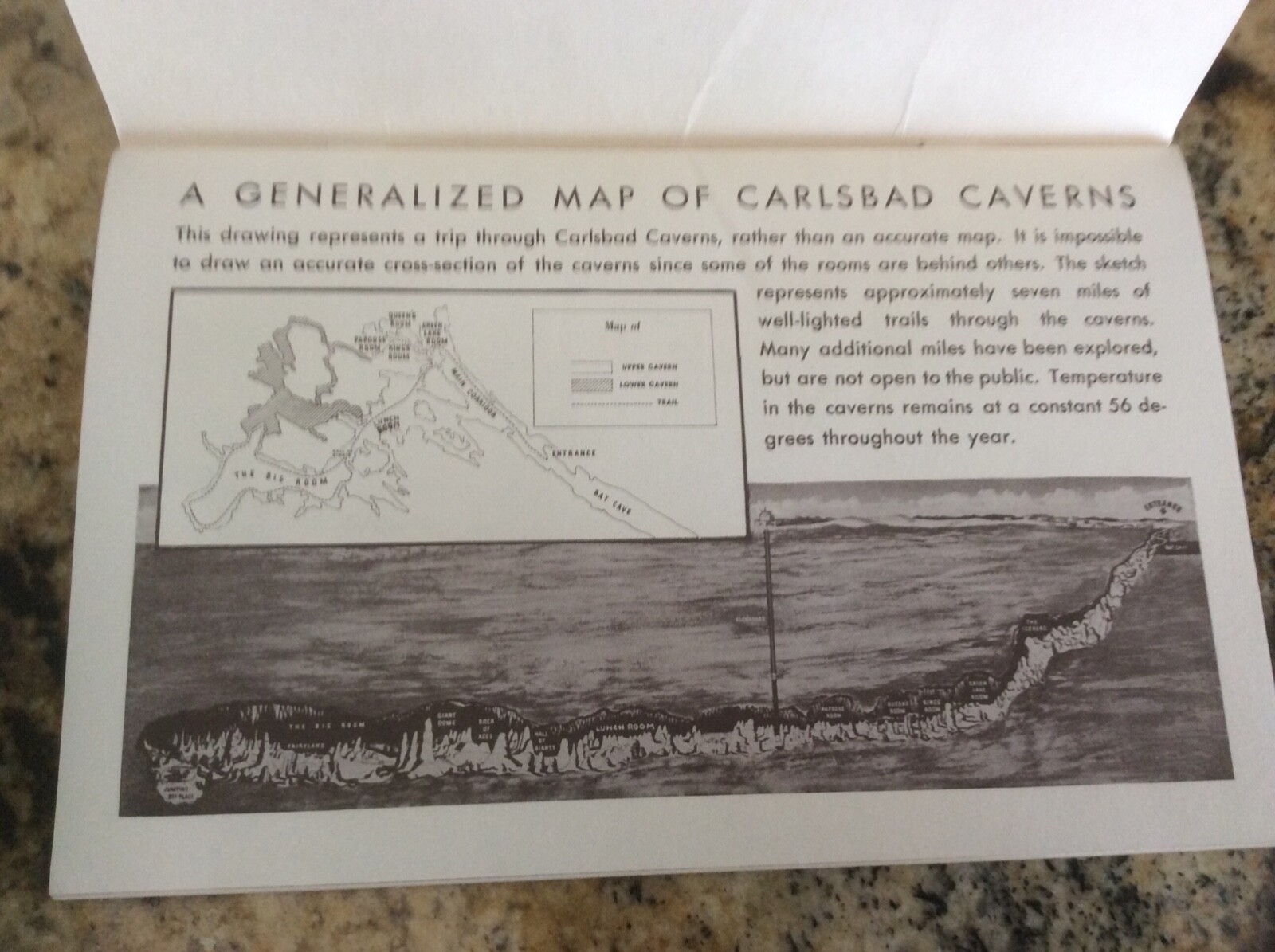 Jim White’s Story of Carlsbad Caverns Vintage Paper Booklet National Park