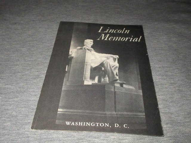 LINCOLN MEMORIAL-WASHINGTON DC-DEPARTMENT OF INTERIOR-1956 BROCHURE