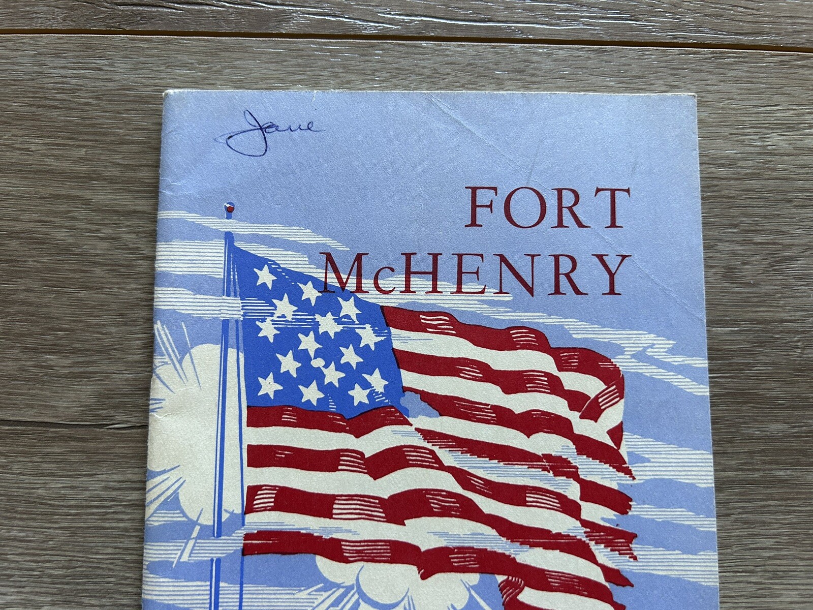 Vintage 1954 Fort McHenry National Monument & Historic Shrine Maryland Handbook