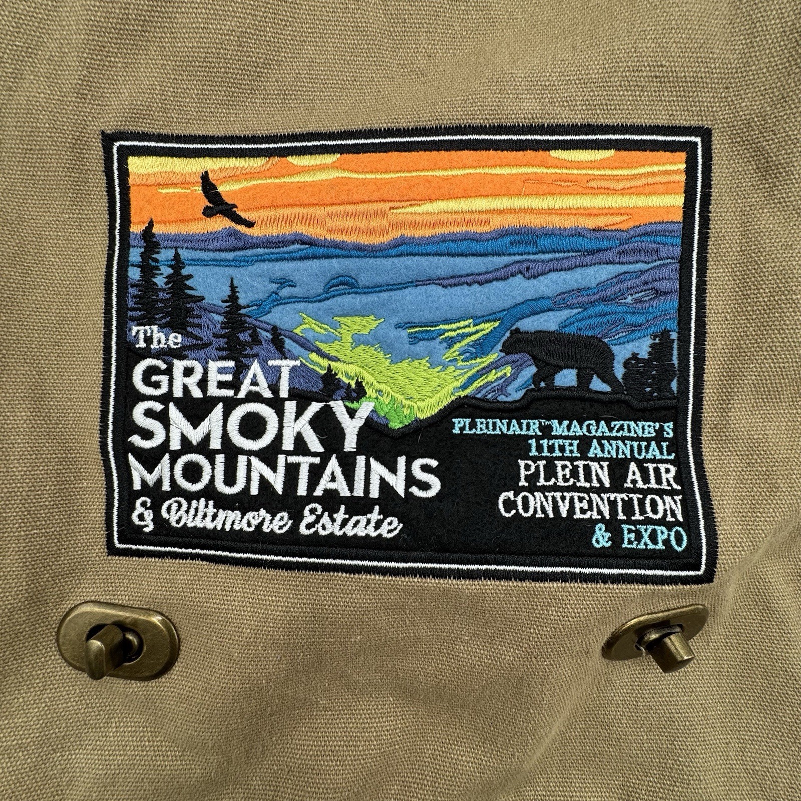 GREAT SMOKEY MOUNTAINS US National Park PATCH Plein Air Convention PACE Expo BAG
