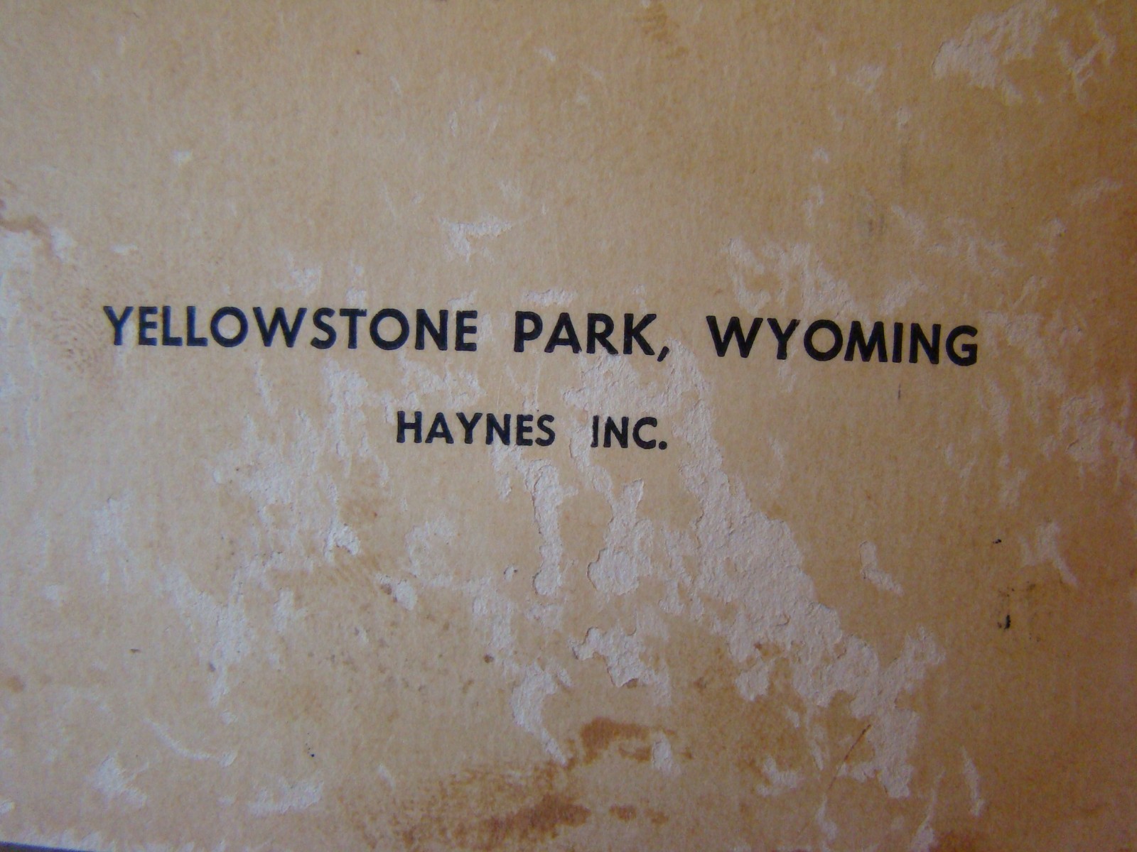 Vintage – 1940s – Yellowstone National Park – Cowboy Silhouette – Wyoming – L@@K